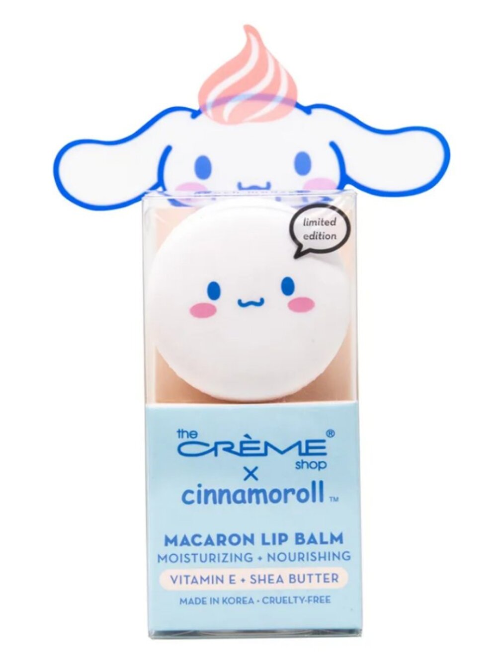 The Crème Shop x Cinnamoroll Macaron Lip Balm - Pastel Blue